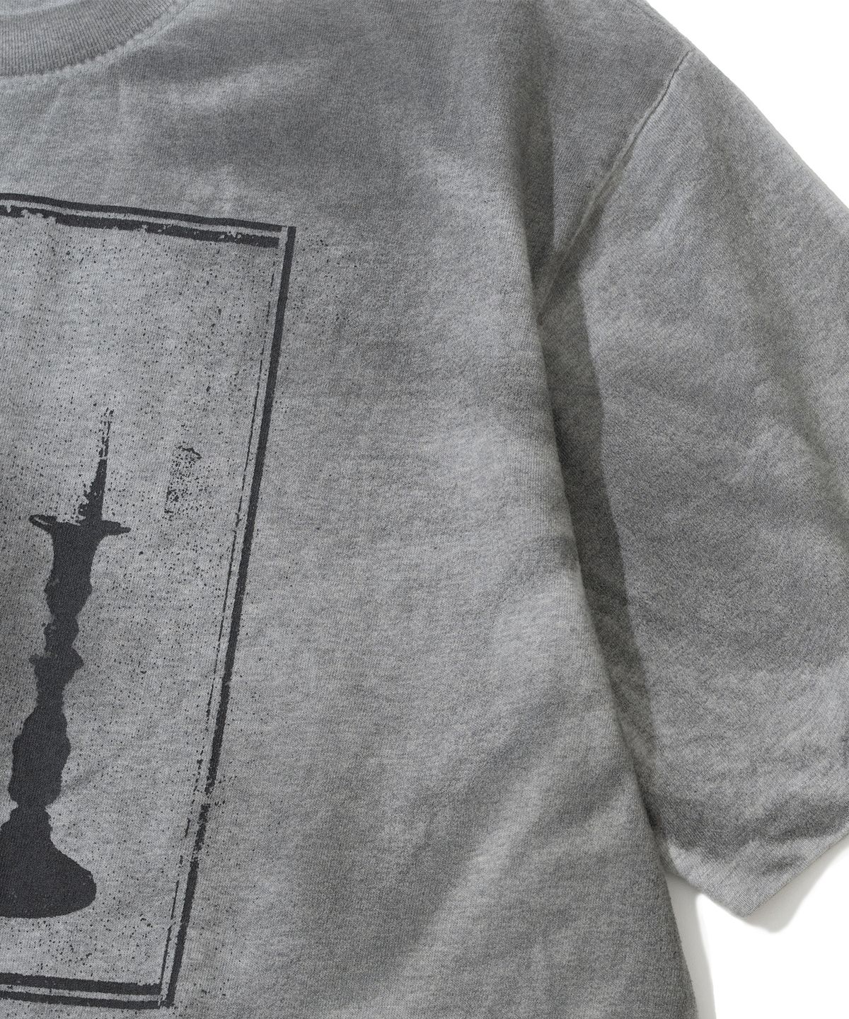 낫포너드(NOT4NERD) Silent Wick Oil Washed T-Shirts - Grey