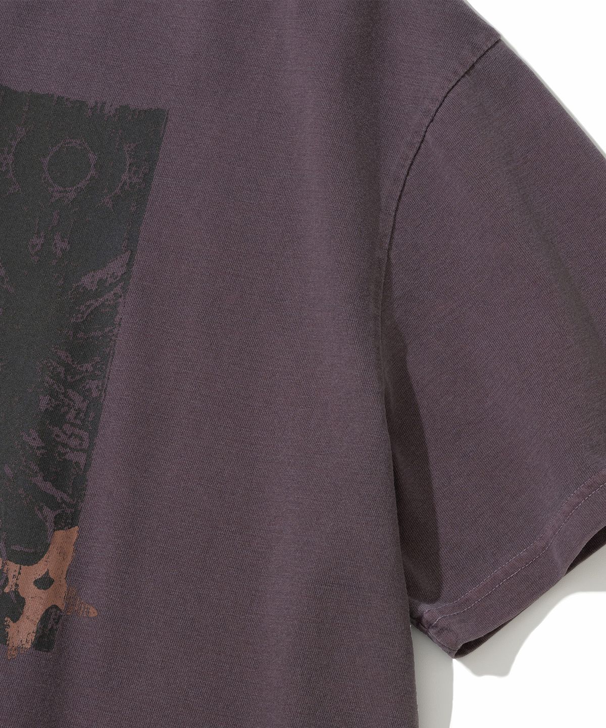낫포너드(NOT4NERD) Omens Pigment Loose Cropped T-Shirts - Purple