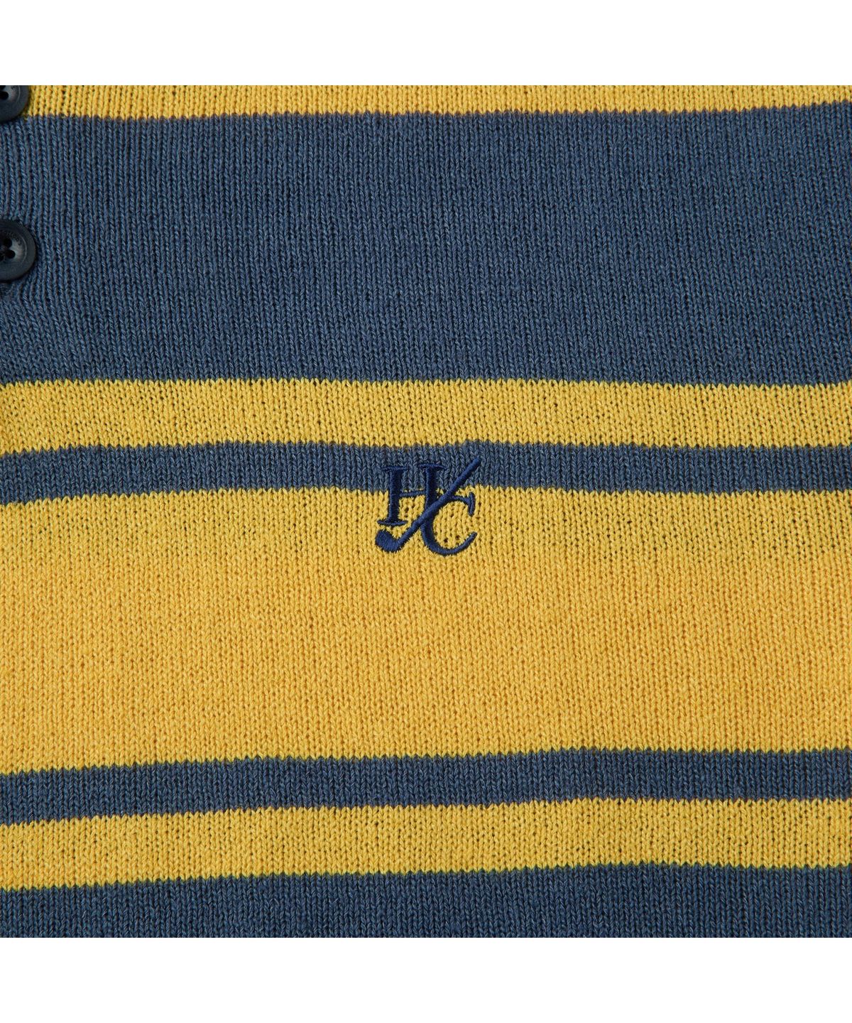 헨리코튼(HENRY COTTONS) [British Sporting Club] Stripe Short-Sleeves Polo Knit ABWAM26751YEX