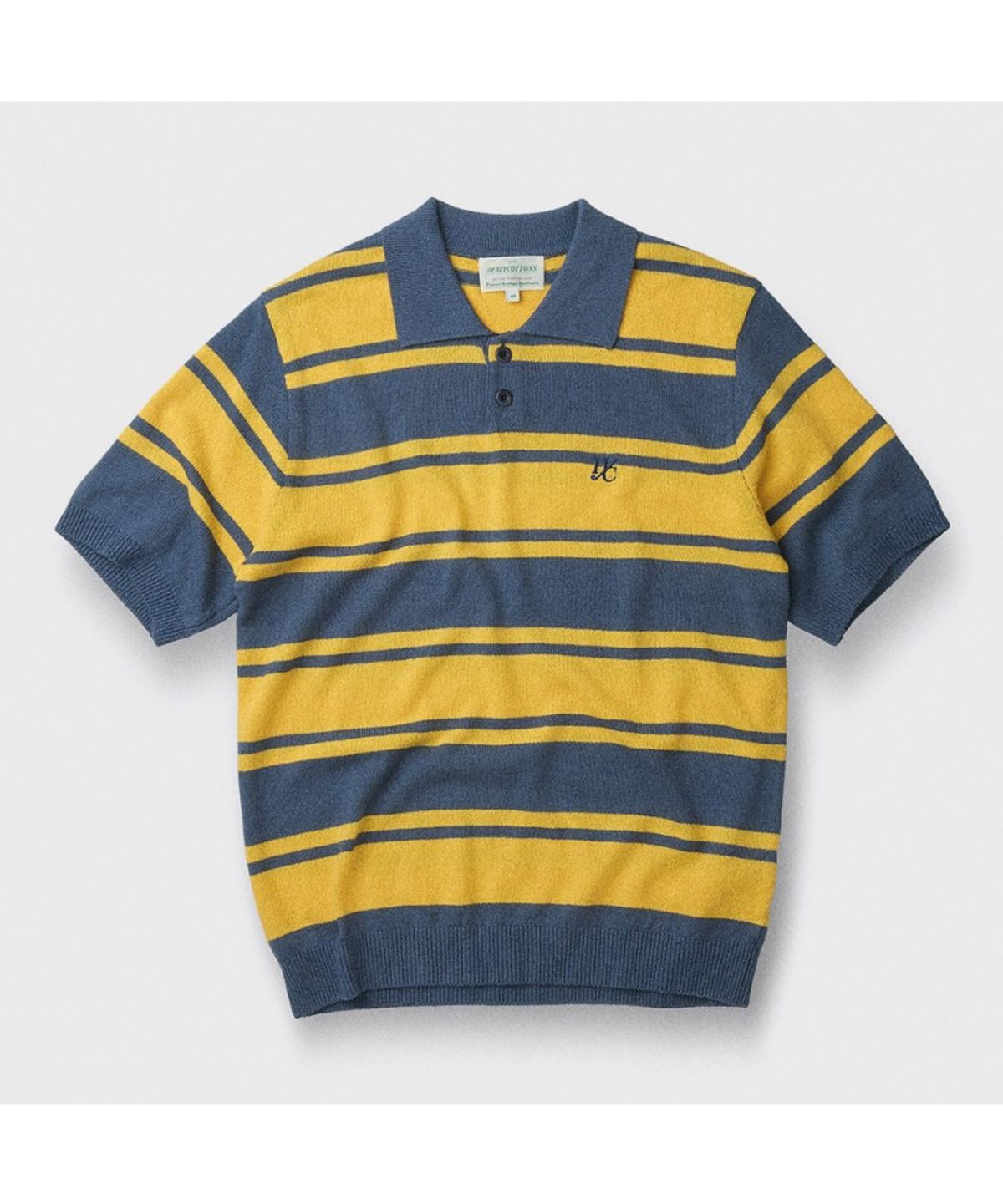 헨리코튼(HENRY COTTONS) [British Sporting Club] Stripe Short-Sleeves Polo Knit ABWAM26751YEX