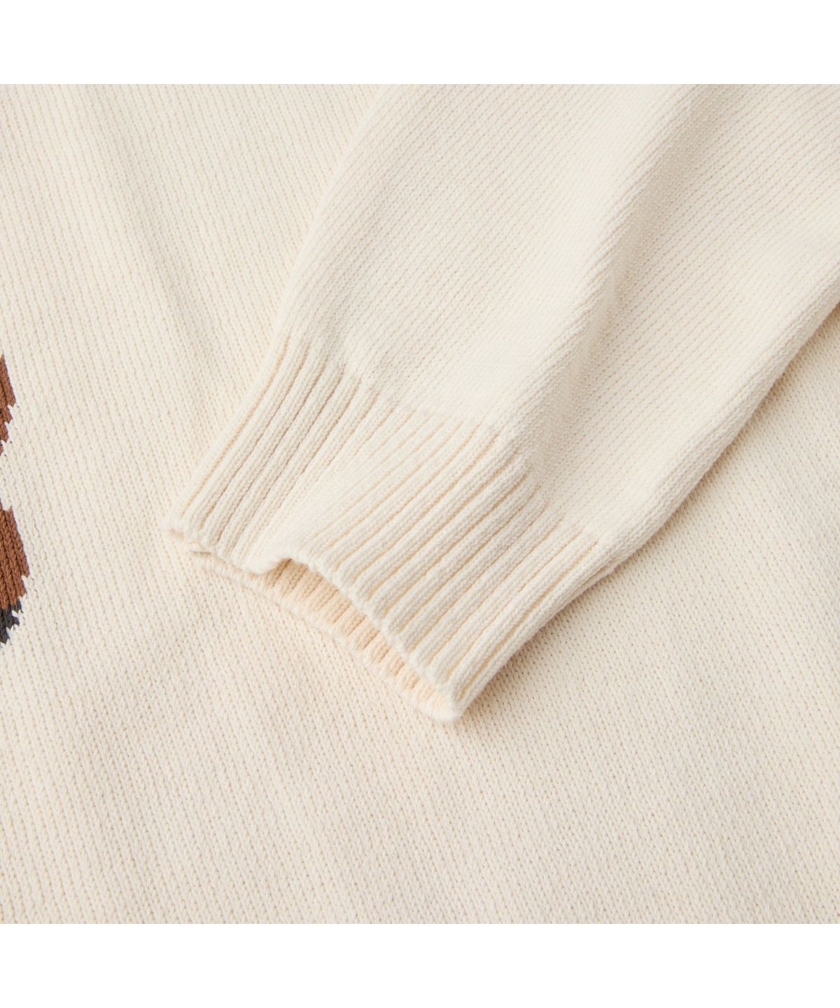 헨리코튼(HENRY COTTONS) [British Sporting Club] Applique Long-Sleeve Pullover ABWAM26601IVX