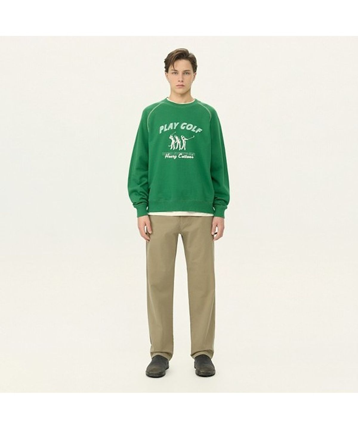 헨리코튼(HENRY COTTONS) [British Sporting Club] Artwork Sweat shirts ABTAM26601GRX