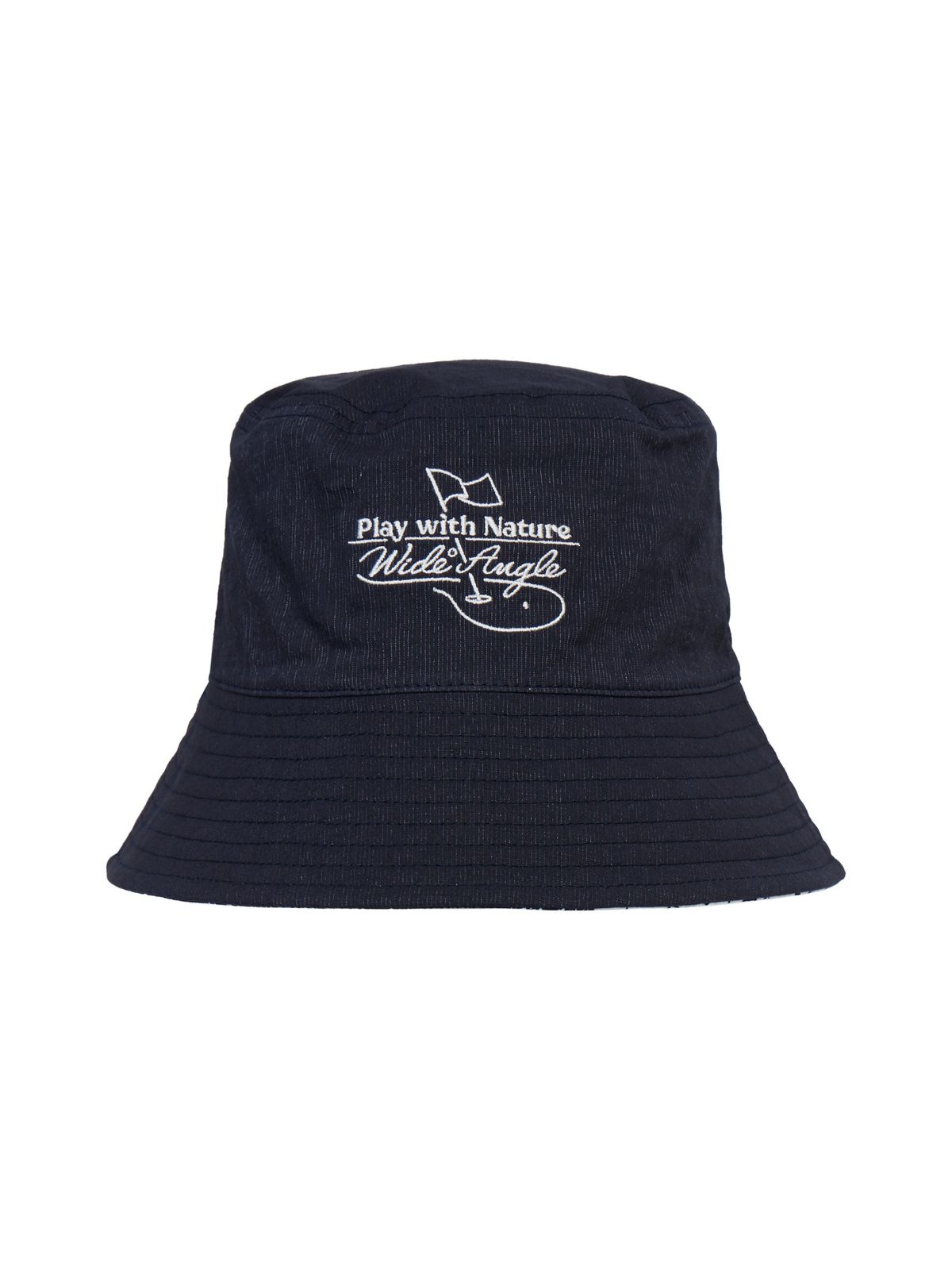 와이드앵글(WIDEANGLE) CO 페이즐리 리버시블 버킷햇_Dark Navy