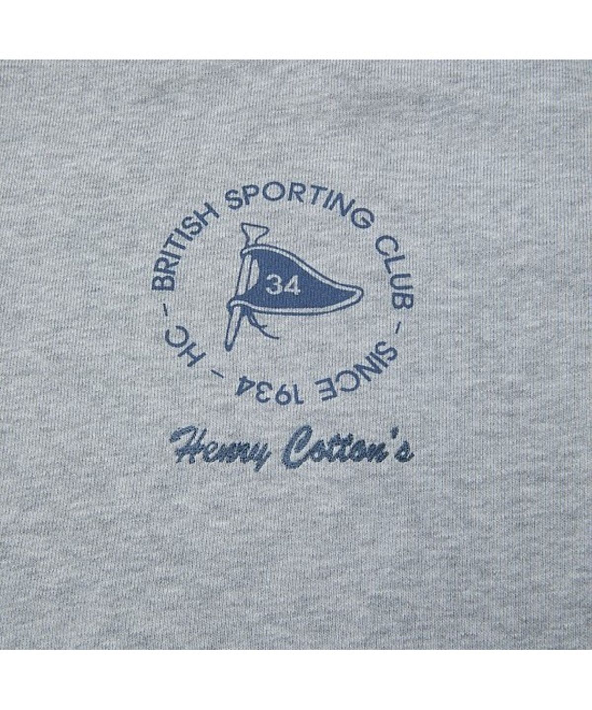 헨리코튼(HENRY COTTONS) [British Sporting Club] Retro Collar Sweat shirts ABTAM26611GYX