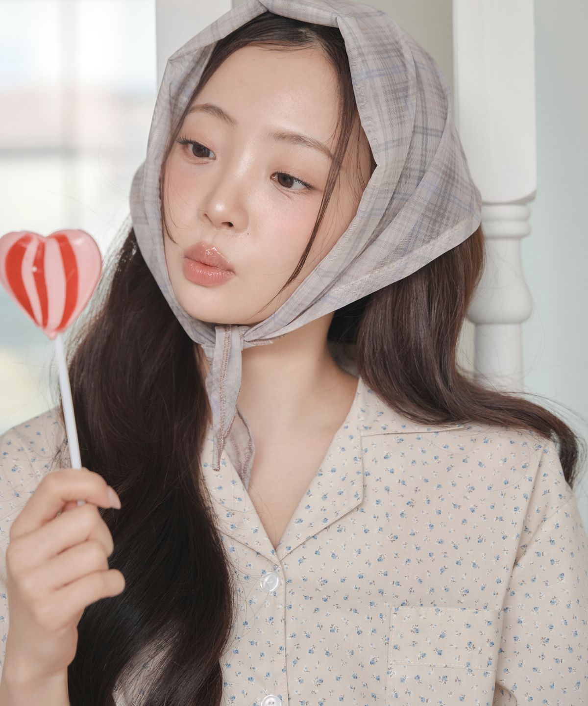 오프아워(OFFHOUR) [2SET] 쁘띠플뢰르 배배 반팔 잠옷 세트