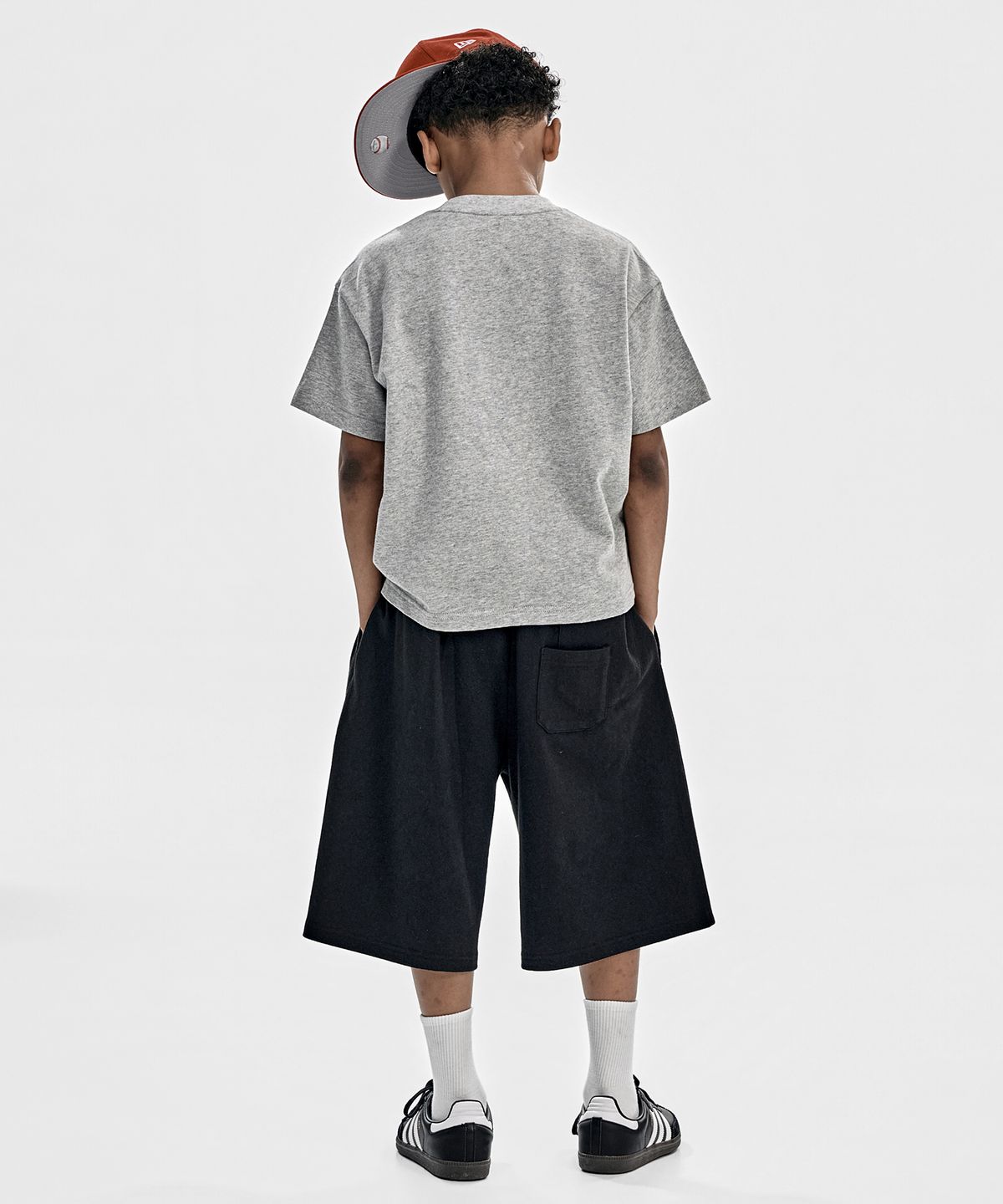 테이크이지 키즈(TAKEASY KIDS) 듀얼포켓 스웻 쇼츠 (블랙)