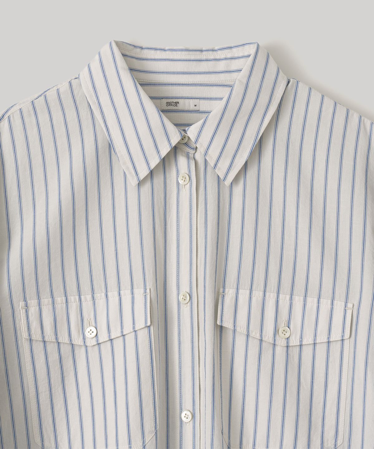 어나더오피스 우먼(ANOTHER OFFICE WOMEN) W. Sonnet Roll-Up Shirt (Off White)