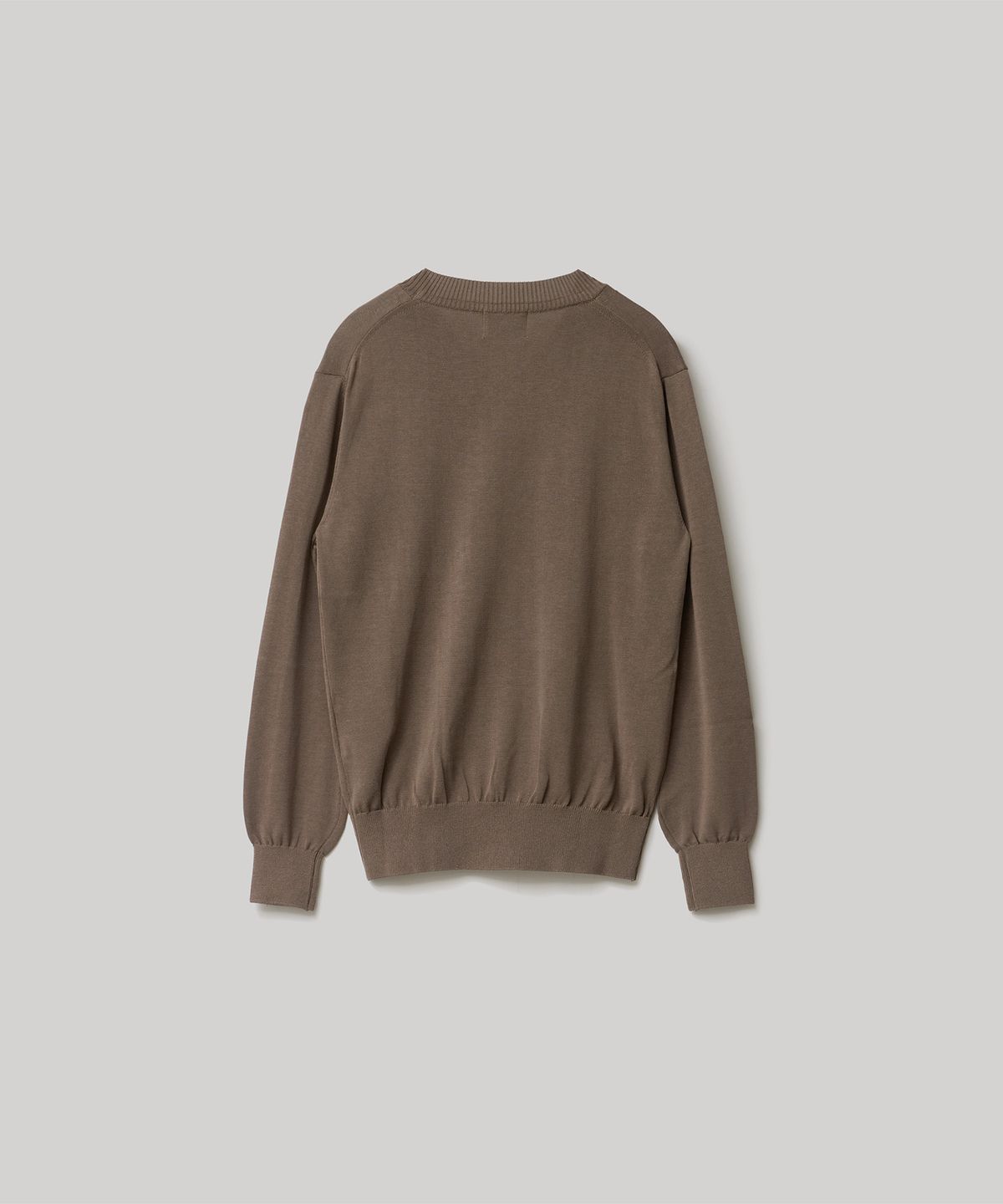 어나더오피스 우먼(ANOTHER OFFICE WOMEN) W. Current Silk V-neck Knit (Mild Brown)