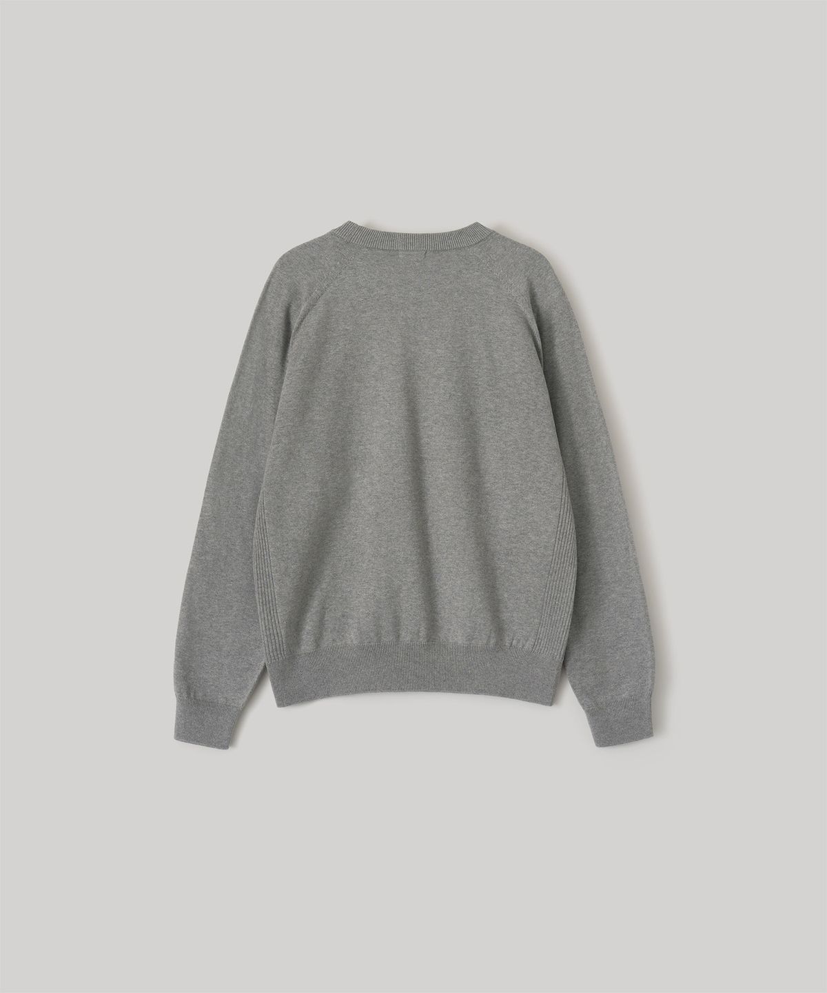 어나더오피스 우먼(ANOTHER OFFICE WOMEN) W. Whole Garment Crew-Neck Knit (Heather Gray)