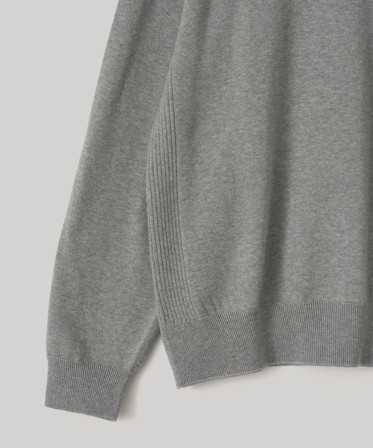 어나더오피스 우먼(ANOTHER OFFICE WOMEN) W. Whole Garment Crew-Neck Knit (Heather Gray)