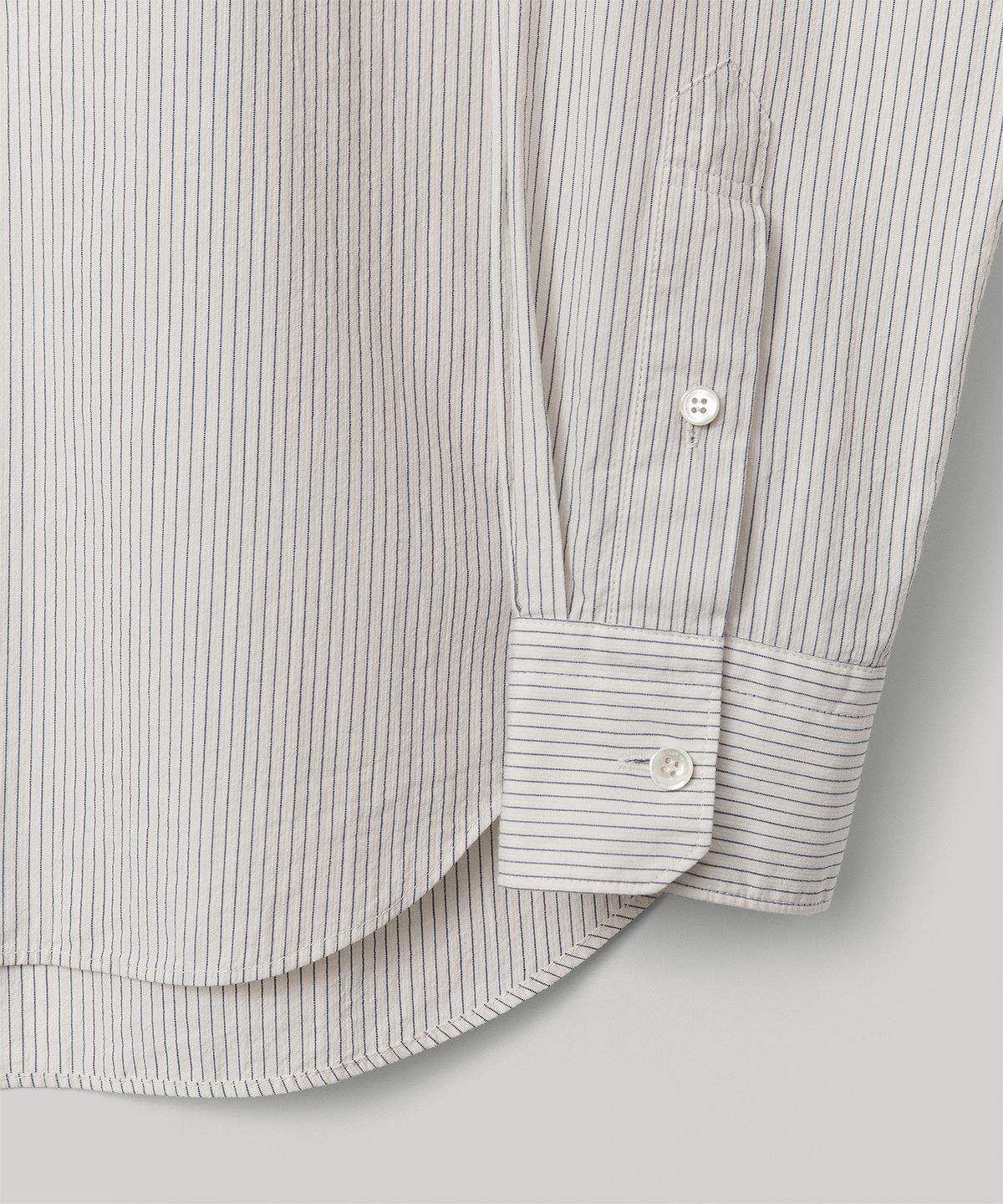 어나더오피스 우먼(ANOTHER OFFICE WOMEN) W. Voile Oversized Shirt (Milk-Stripe)