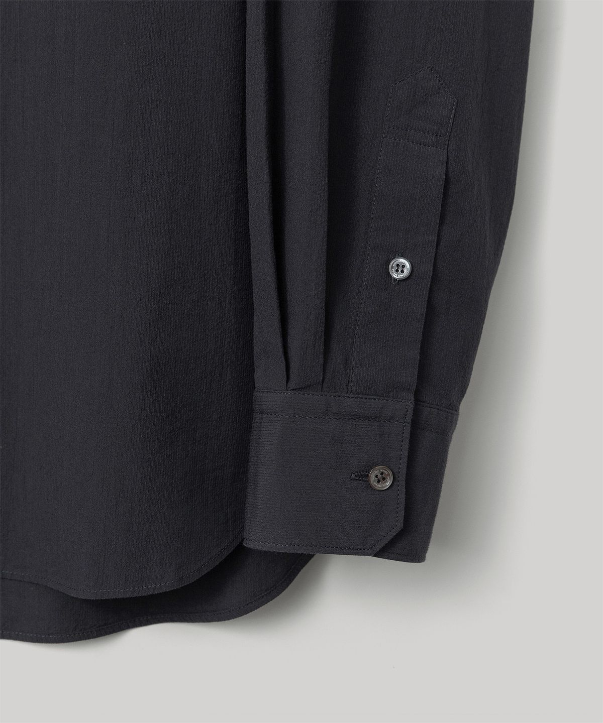 어나더오피스 우먼(ANOTHER OFFICE WOMEN) W. Voile Oversized Shirt (Black-Stripe)