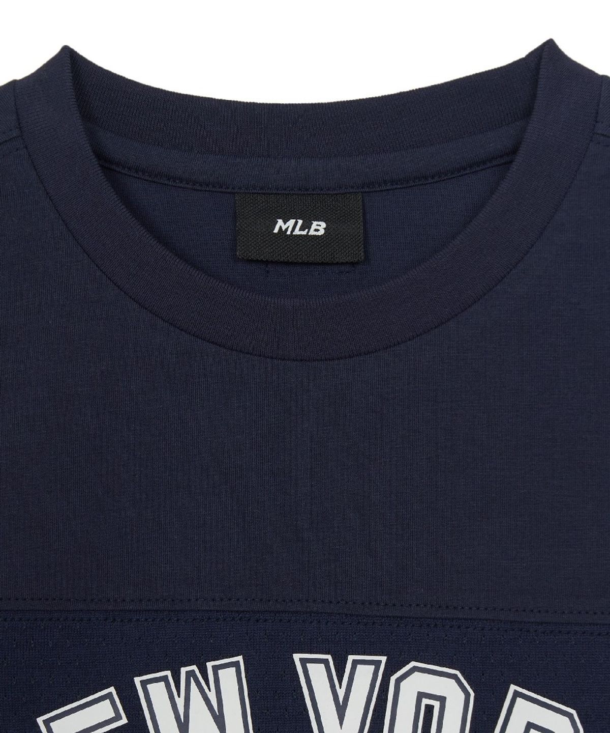 엠엘비 키즈(MLB KIDS) 스트릿 베이직 메쉬 레터링 티셔츠 NY (D.Navy)