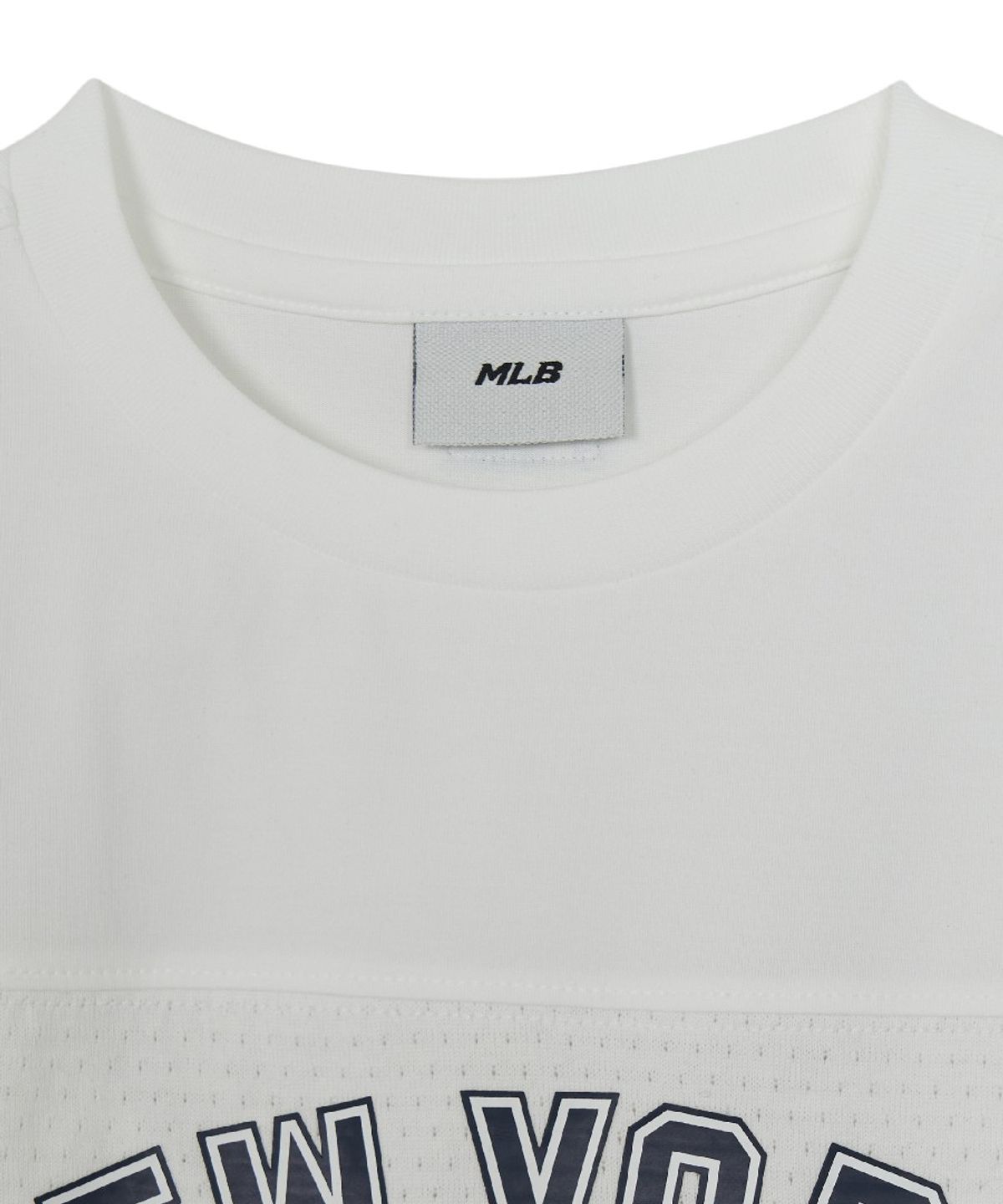 엠엘비 키즈(MLB KIDS) 스트릿 베이직 메쉬 레터링 티셔츠 NY (White)