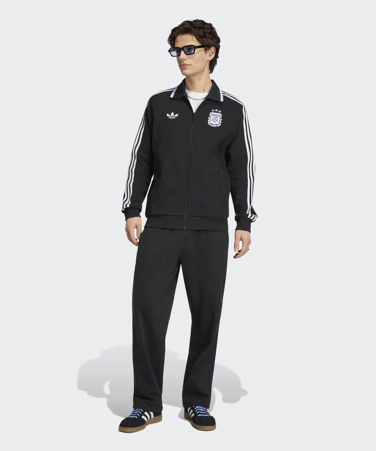 아디다스(ADIDAS) 아르헨티나 어웨이 앤썸 재킷 - 블랙 / JZ6287