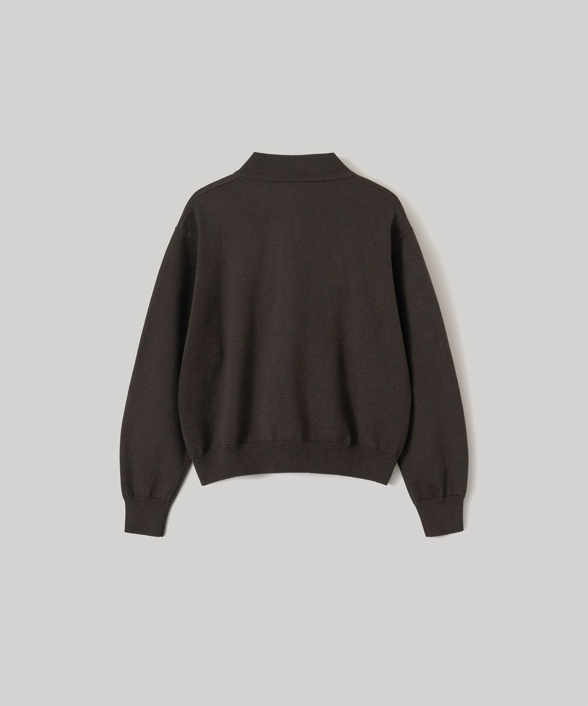 어나더오피스 우먼(ANOTHER OFFICE WOMEN) W. Aviator Knit Blouson (Dark Brown)
