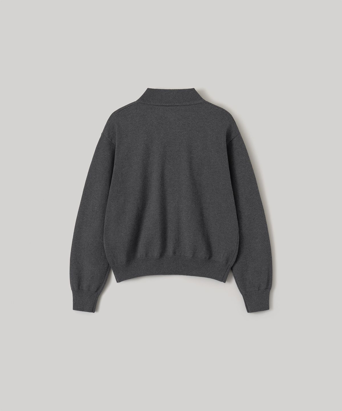 어나더오피스 우먼(ANOTHER OFFICE WOMEN) W. Aviator Knit Blouson (Charcoal)