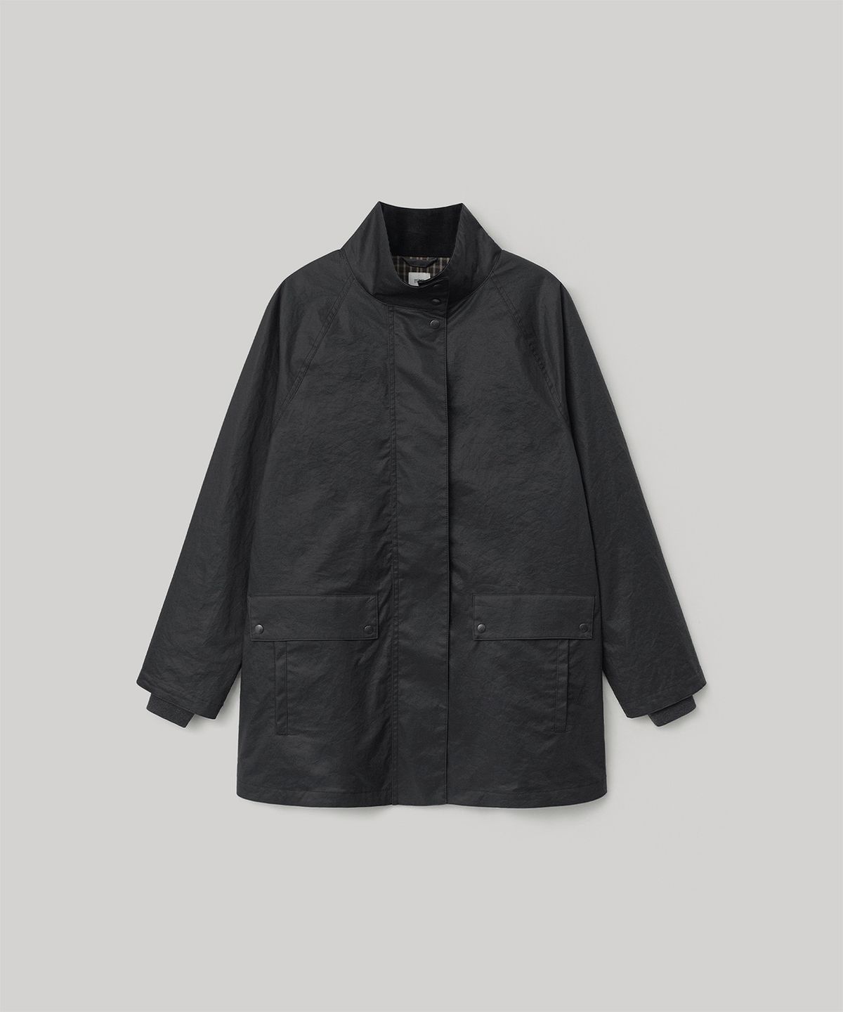 어나더오피스 우먼(ANOTHER OFFICE WOMEN) W. Neo British Half Coat (Coal)