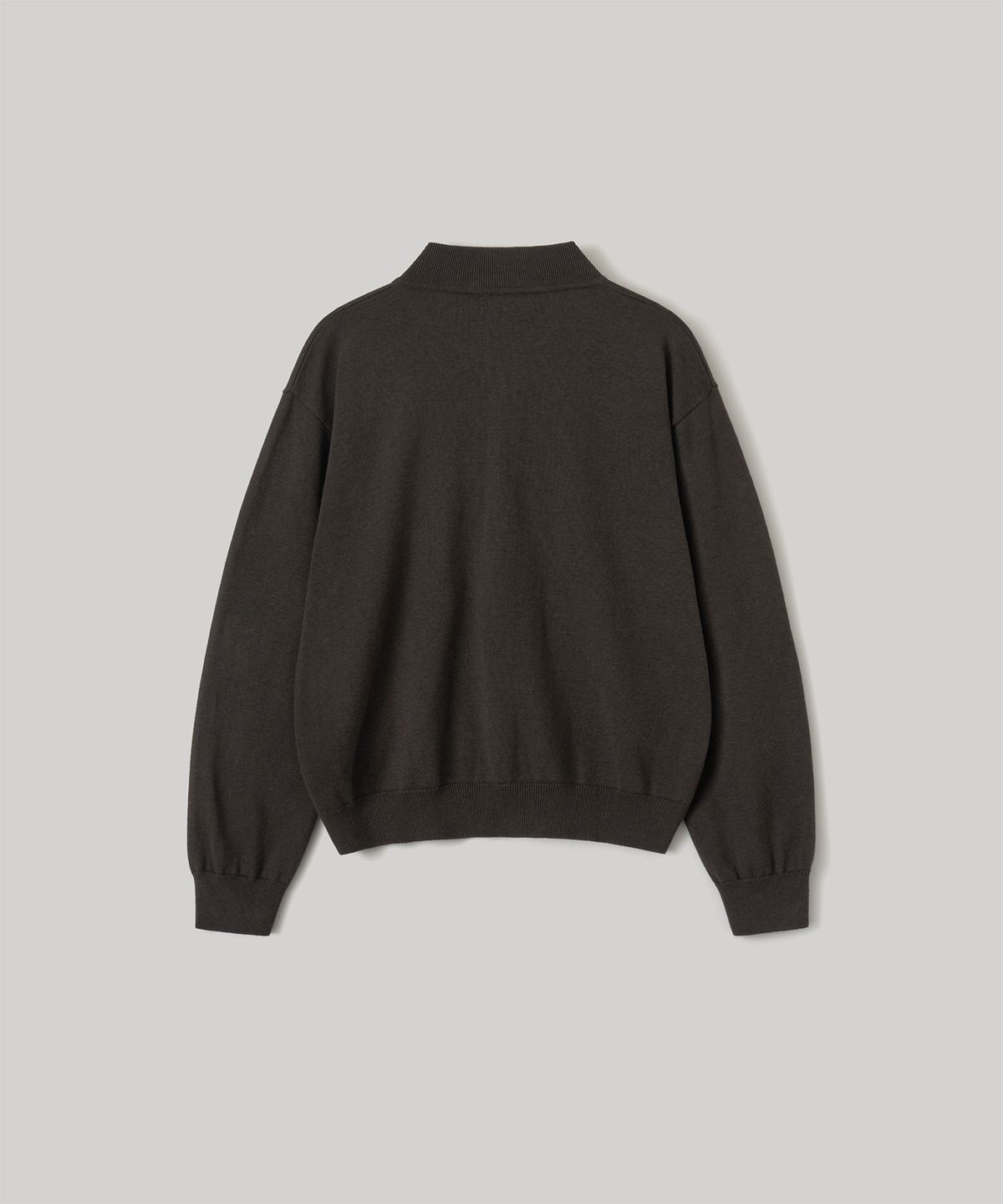 어나더 오피스(ANOTHER OFFICE) Aviator Knit Blouson (Dark Brown)