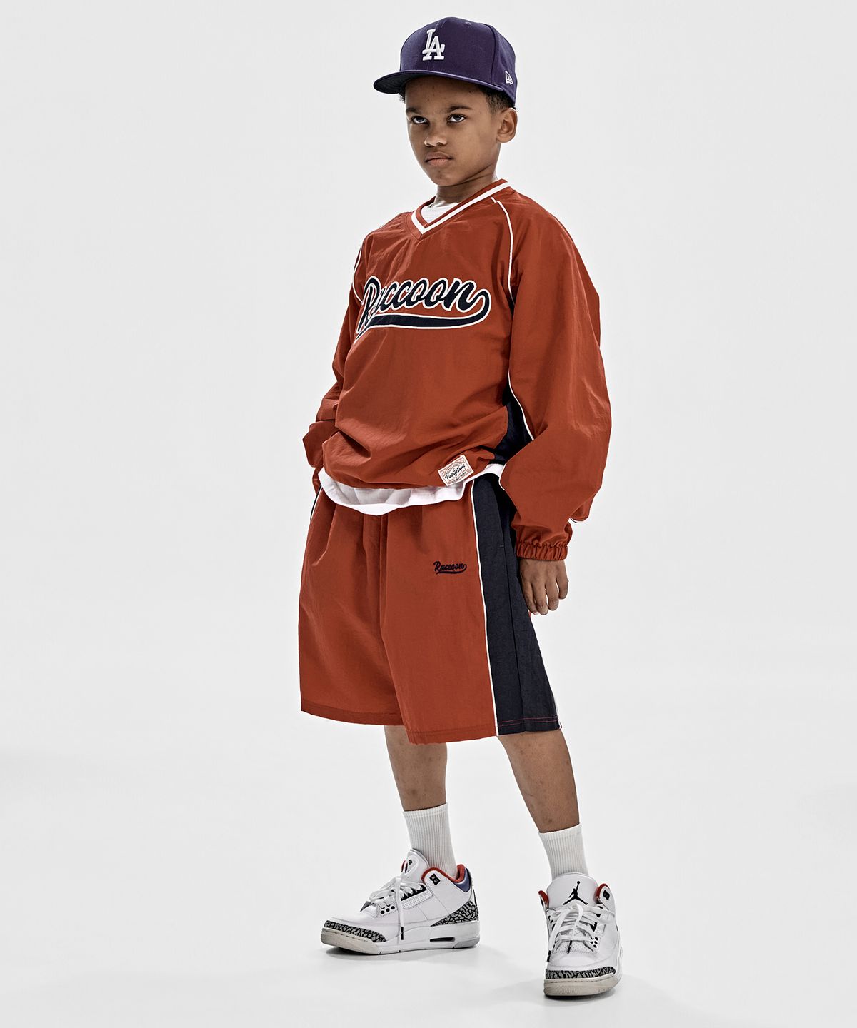 테이크이지 키즈(TAKEASY KIDS) 라쿠 윈드브레이커 쇼츠 (버건디)
