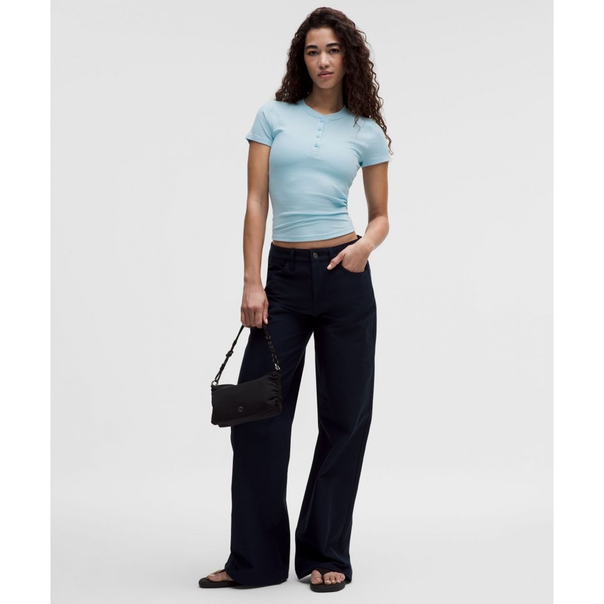 룰루레몬(LULULEMON) 홀드 타이트 숏슬리브 헨리  FOAM