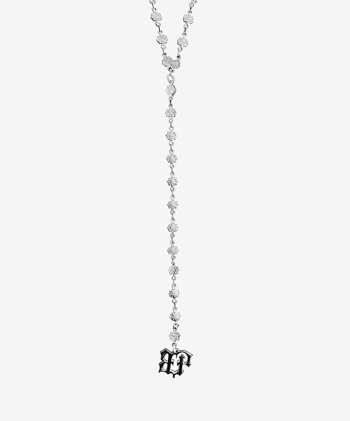 블랙 퍼플(BLACK PURPLE) 팬텀 크로스 레이어드 목걸이 Phantom Cross Layered Necklace