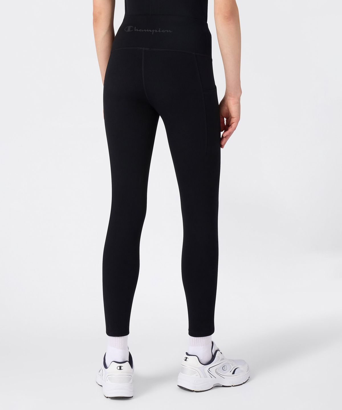 챔피온(CHAMPION) 여성 애슬레틱 카프리 팬츠 Black