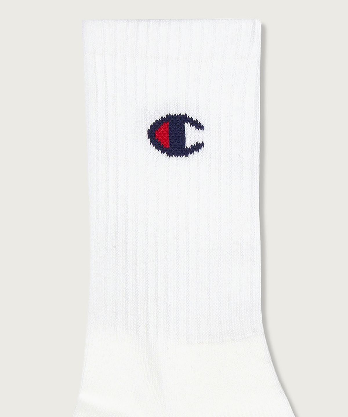 챔피온(CHAMPION) [3pack] C로고 크루 삭스 White