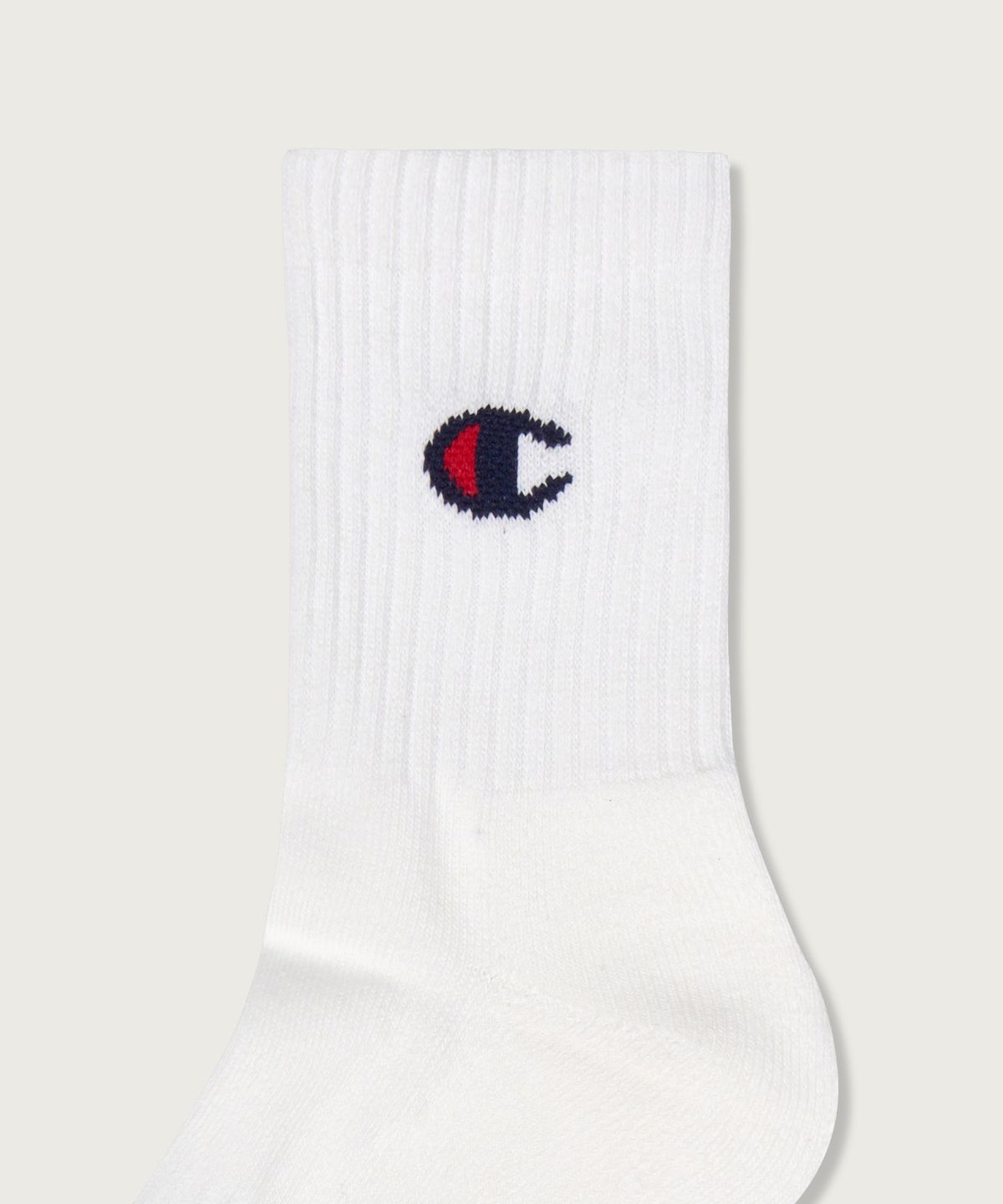 챔피온(CHAMPION) [3pack] C로고 미드 삭스 White