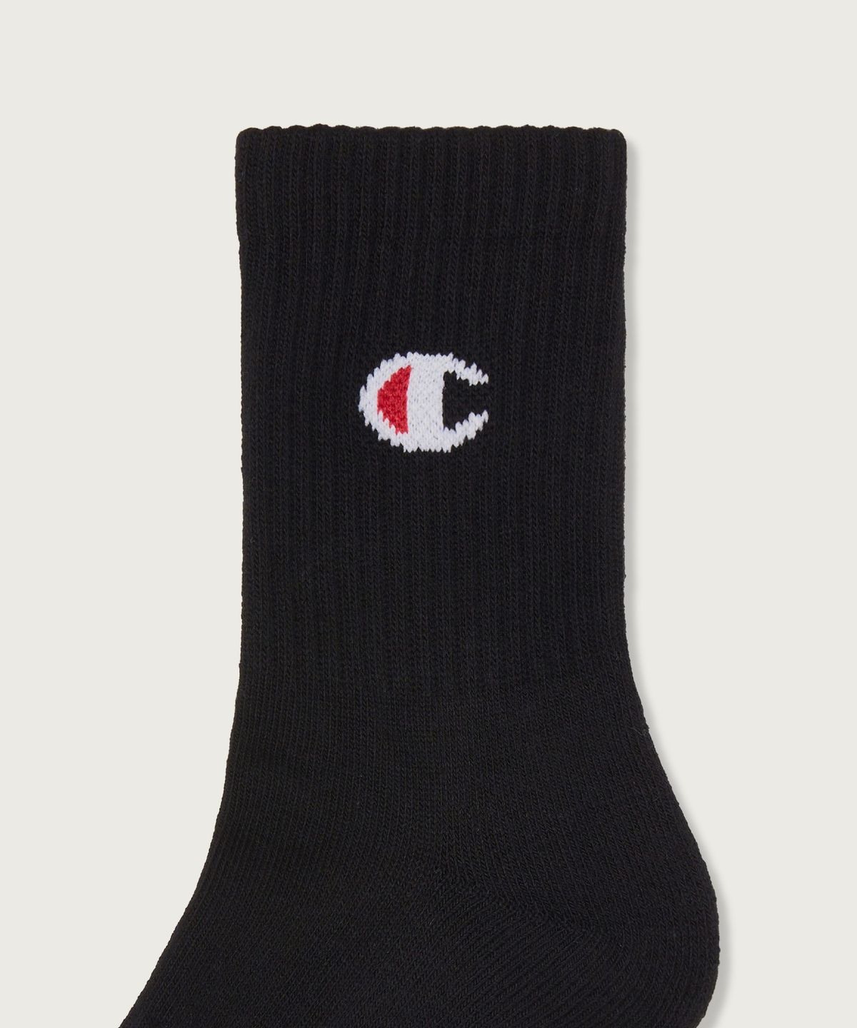 챔피온(CHAMPION) [3pack] C로고 미드 삭스 Black