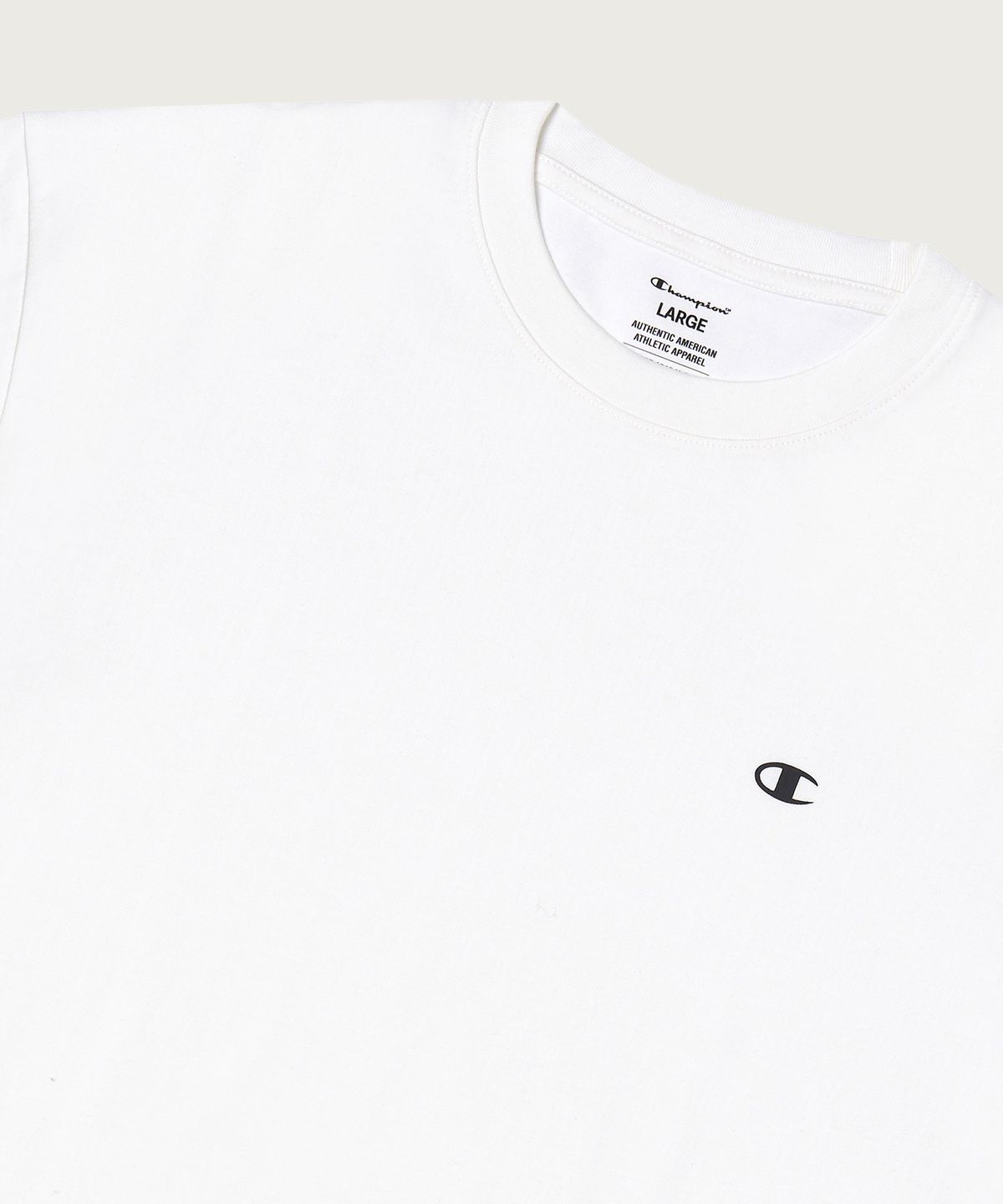 챔피온(CHAMPION) [2pack] 릴렉스핏 크루넥 쿨 티셔츠 White/Black
