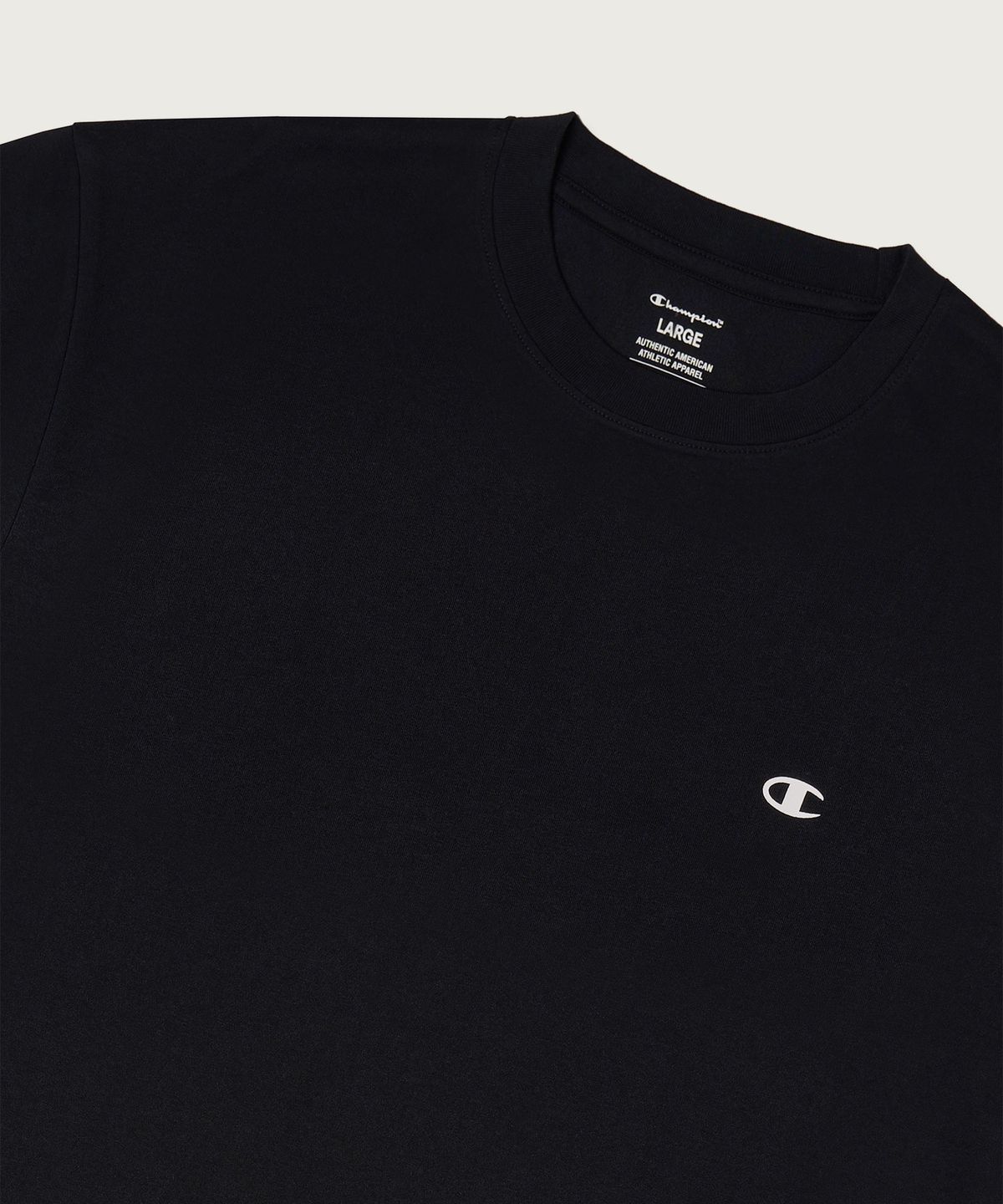 챔피온(CHAMPION) [2pack] 릴렉스핏 크루넥 쿨 티셔츠 White/Black