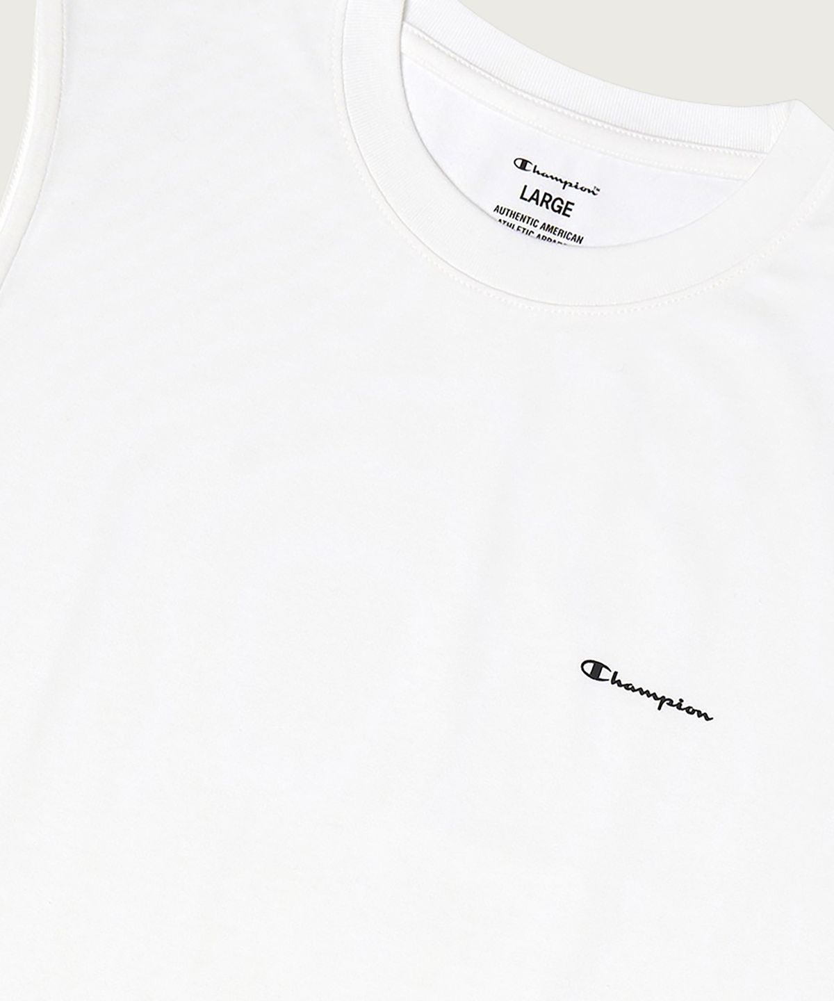 챔피온(CHAMPION) [2pack] 릴렉스핏 크루넥 쿨 슬리브리스 White/White