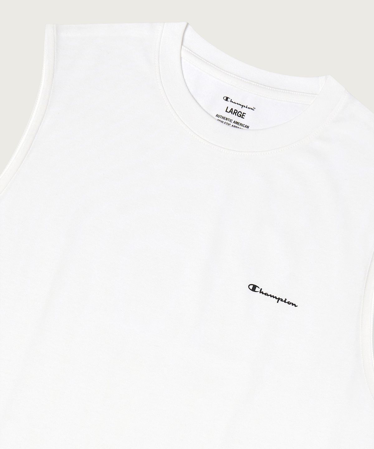 챔피온(CHAMPION) [2pack] 릴렉스핏 크루넥 쿨 슬리브리스 White/Navy