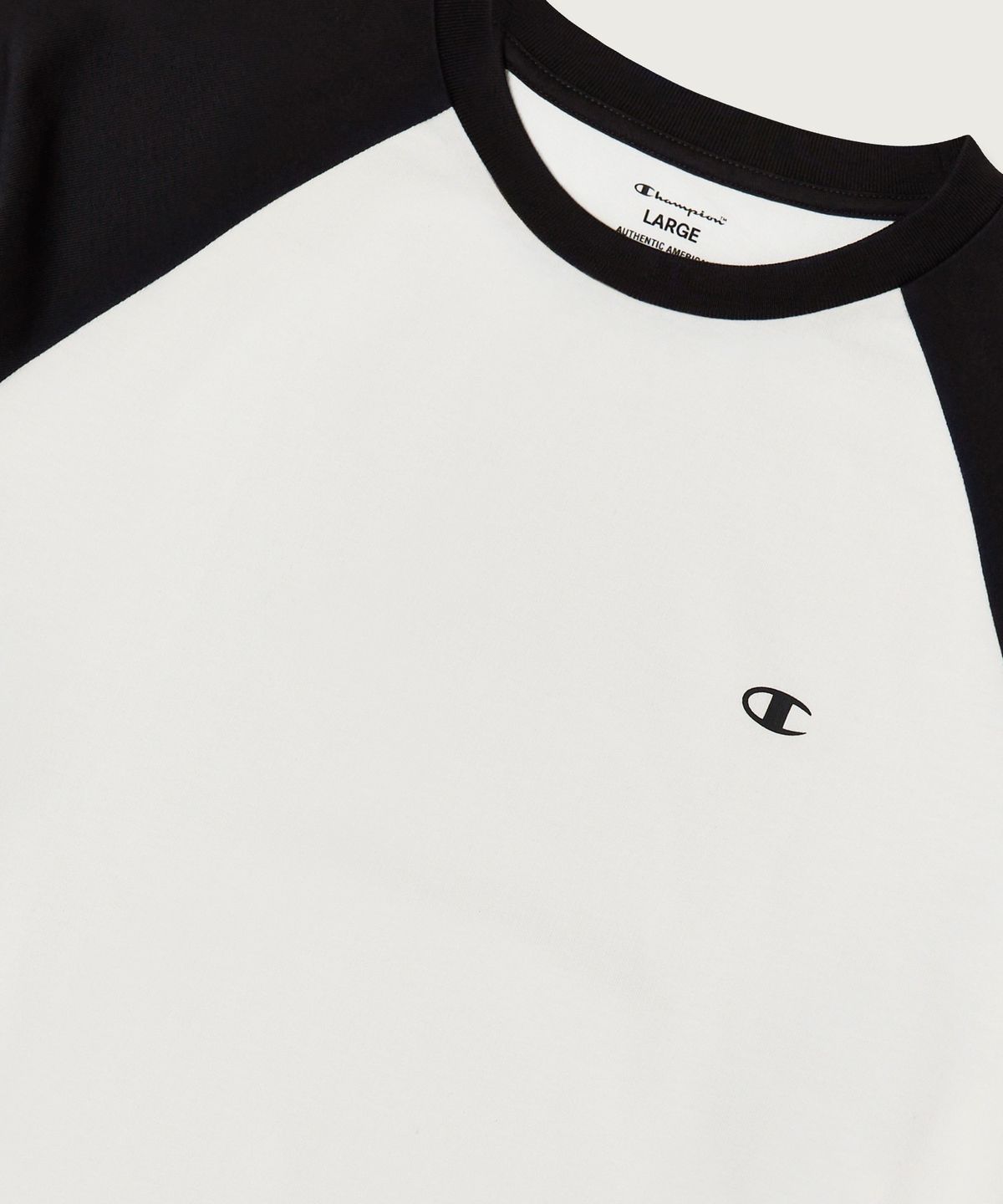 챔피온(CHAMPION) [2pack] 릴렉스핏 크루넥 래글런 롱슬리브 티셔츠 Black/Navy