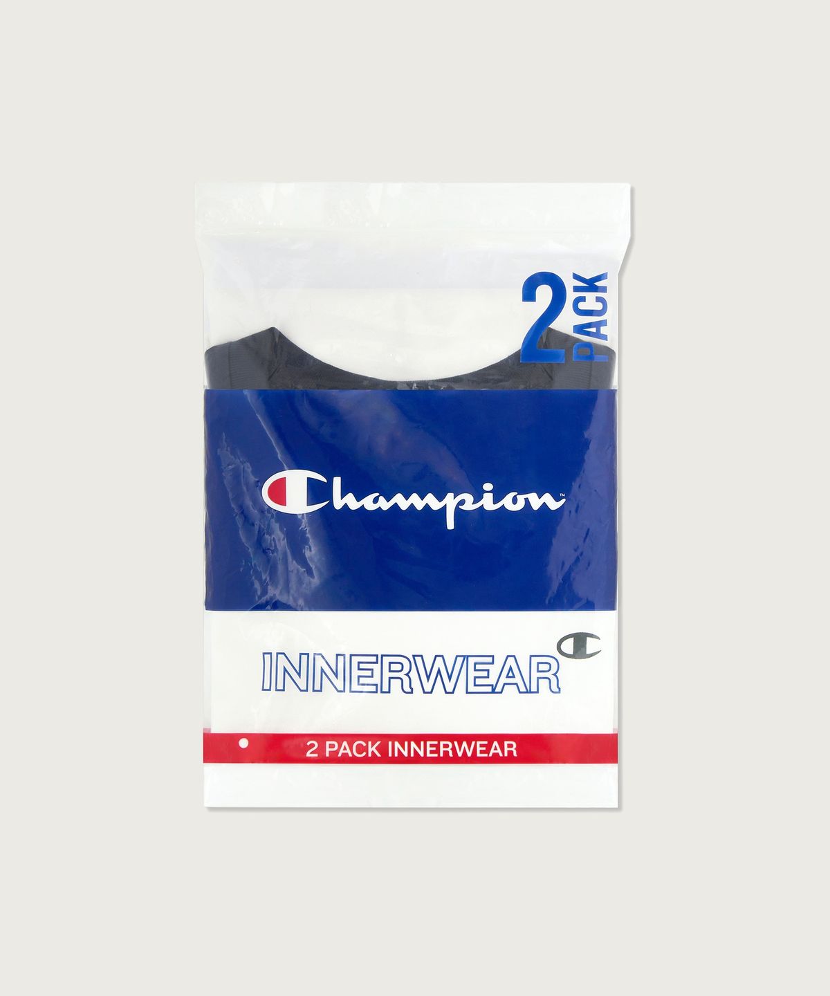 챔피온(CHAMPION) [2pack] 릴렉스핏 크루넥 래글런 롱슬리브 티셔츠 Black/Navy