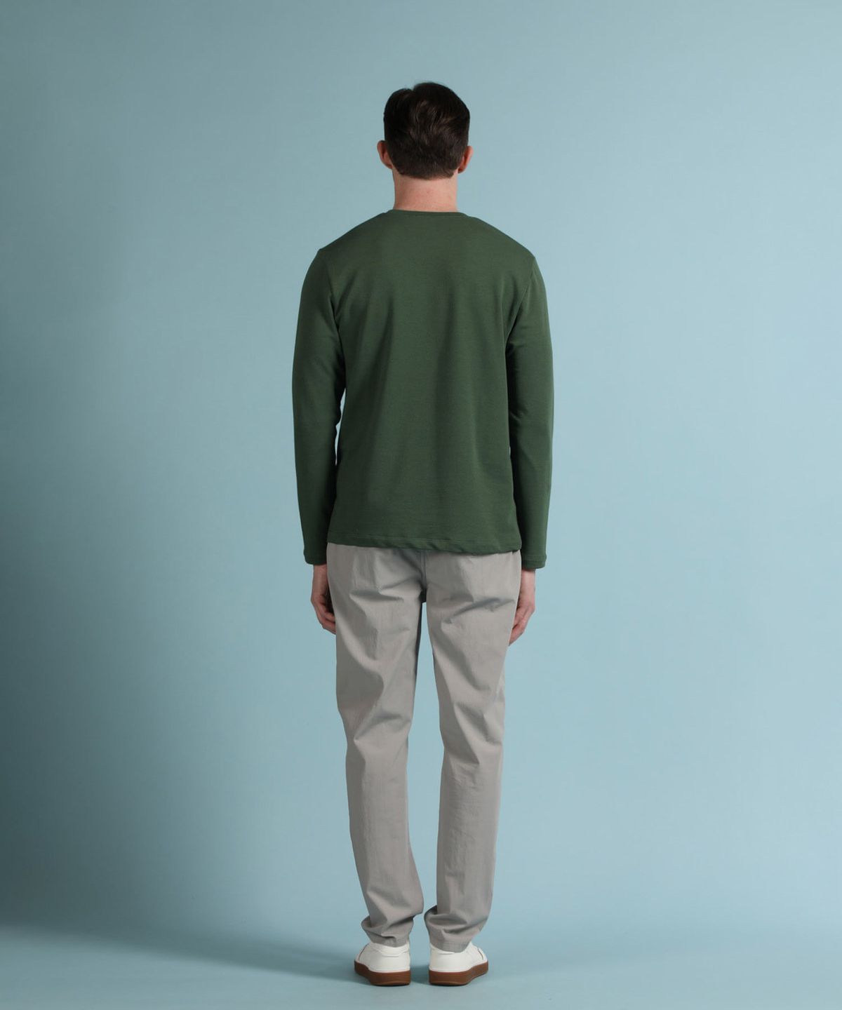 빠니깔레(PANICALE) 그린 소프트 페탈 로고 티셔츠