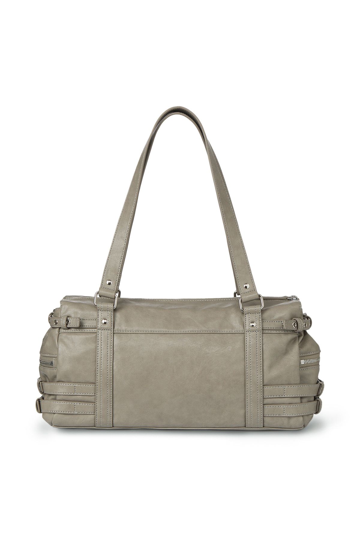 다이닛(DEINET) BELTED POCKET SHOULDER BAG IN GREY