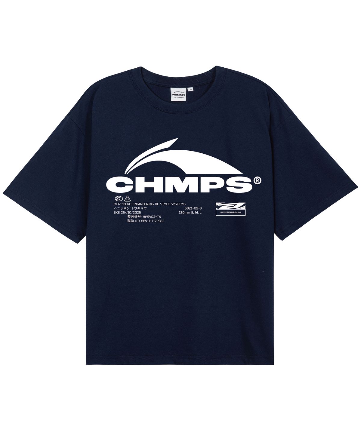 본챔스(BORN CHAMPS) [4 COLORS] CHMPS EVOLVE 오버핏 반팔티셔츠 B26ST02