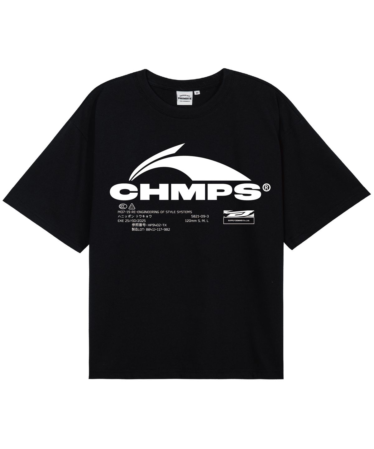 본챔스(BORN CHAMPS) [4 COLORS] CHMPS EVOLVE 오버핏 반팔티셔츠 B26ST02