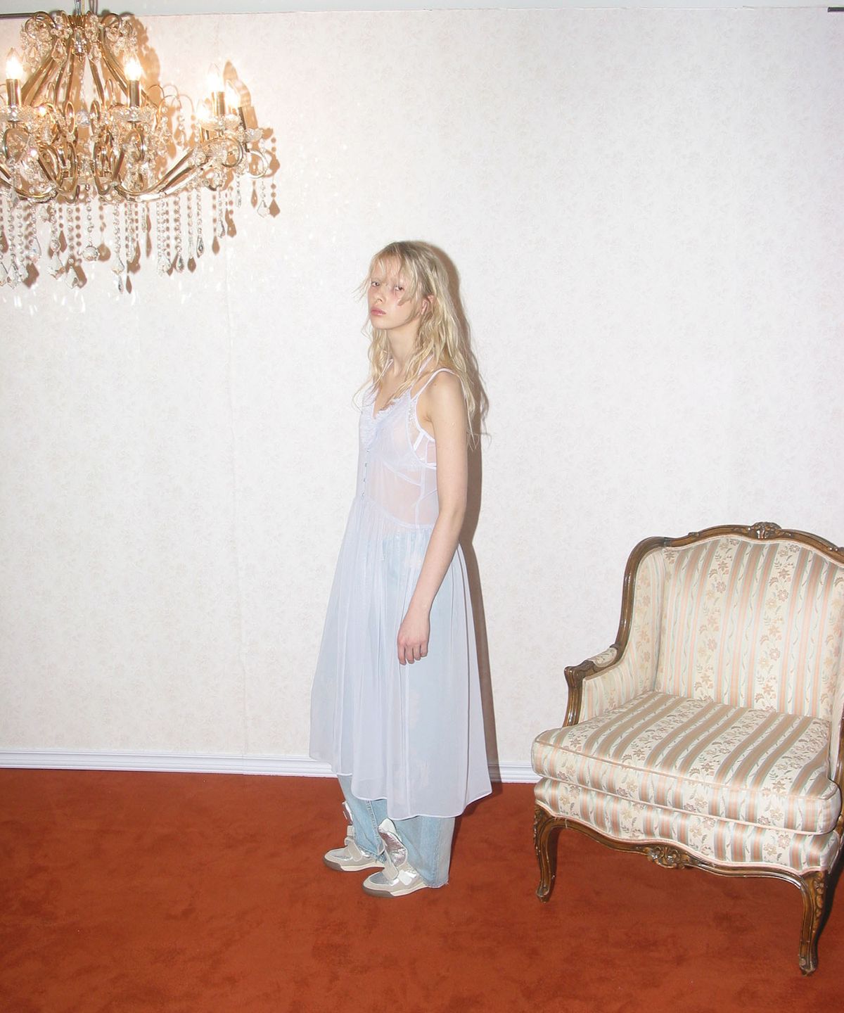 엘씨디씨티엠(LCDC™) MESH FRILL DRESS (LAVENDER)