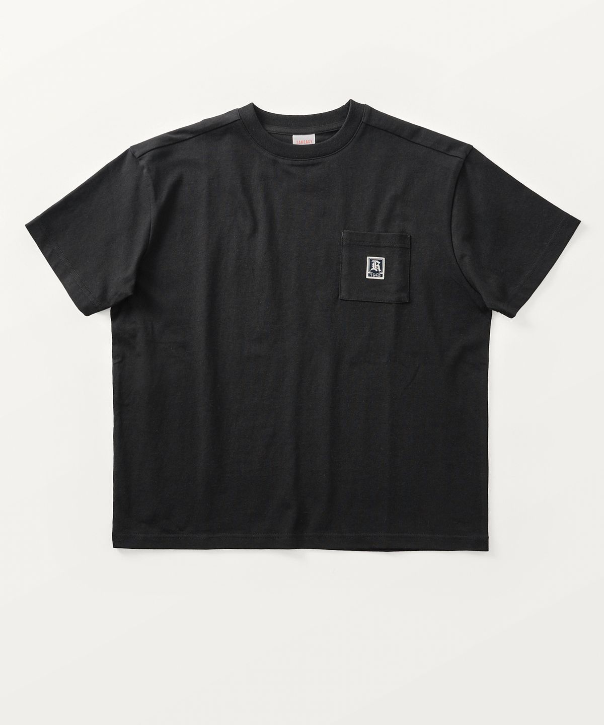 테이크이지 키즈(TAKEASY KIDS) 자이언트핏 포켓 티셔츠 (블랙)