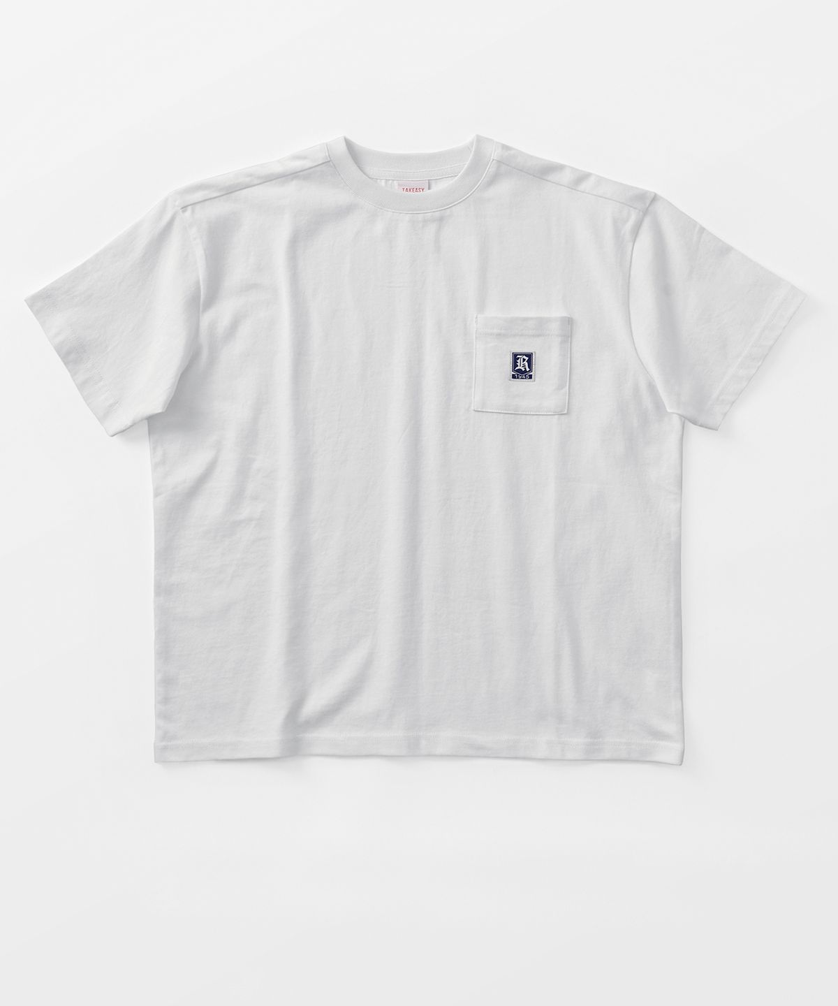 테이크이지 키즈(TAKEASY KIDS) 자이언트핏 포켓 티셔츠 (화이트)