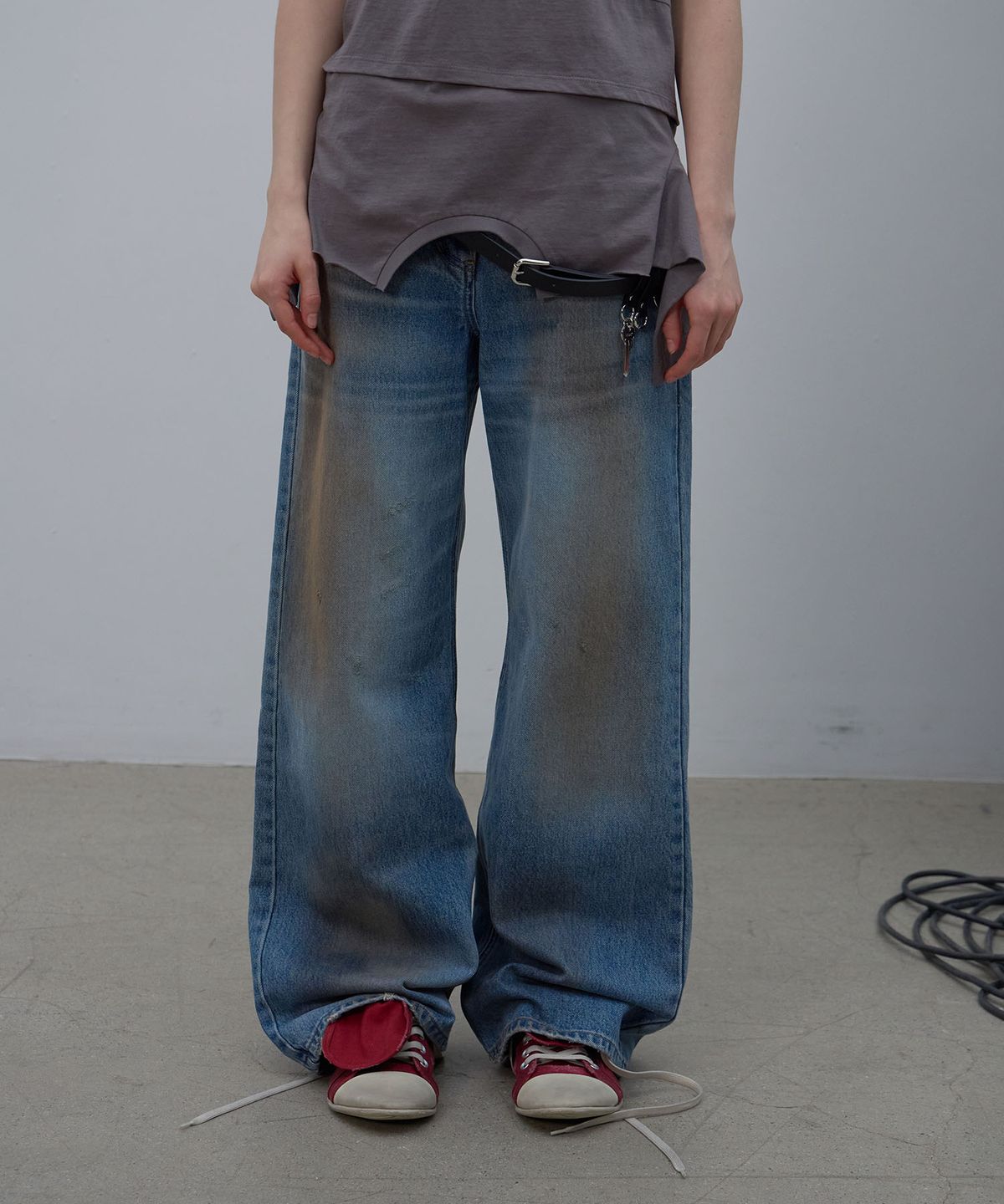 엘씨디씨티엠(LCDC™) SMOKY BRUSHED BLUE DENIM (BLUE)