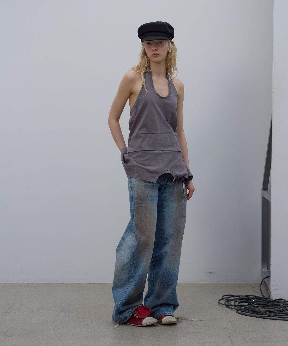 엘씨디씨티엠(LCDC™) SMOKY BRUSHED BLUE DENIM (BLUE)