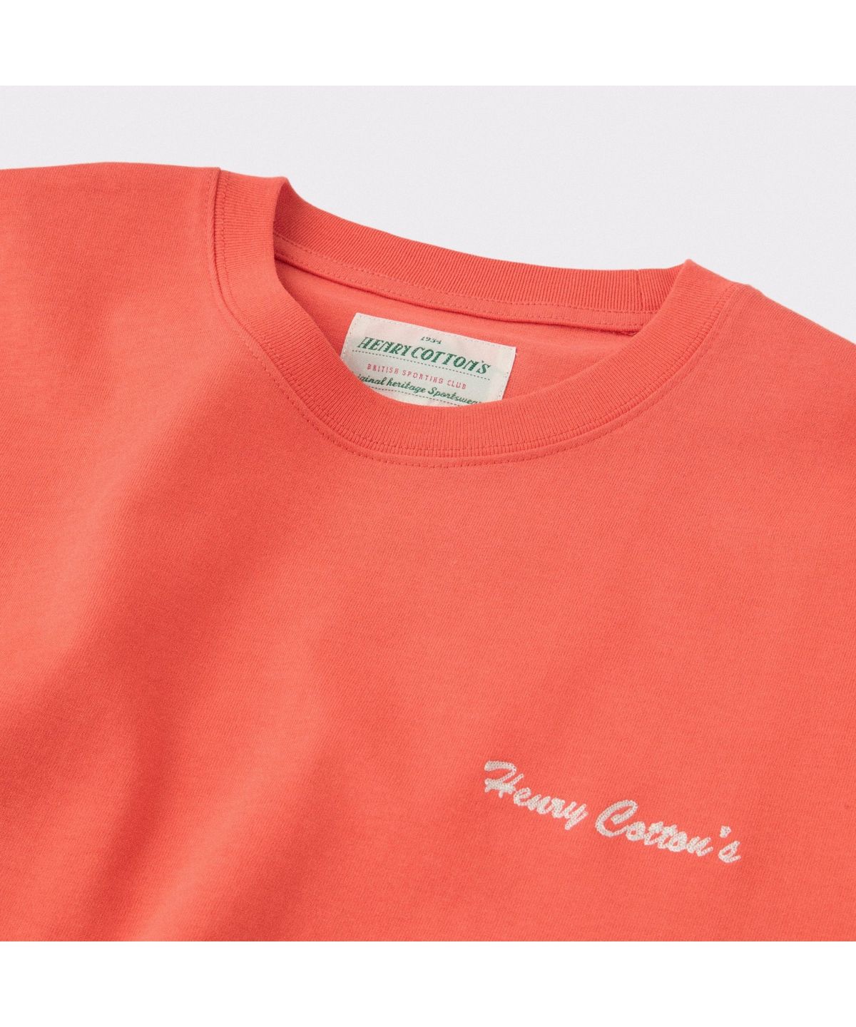 헨리코튼(HENRY COTTONS) [British Sporting Club] Applique Short-Sleeve T-Shirts ABTAM26741REX