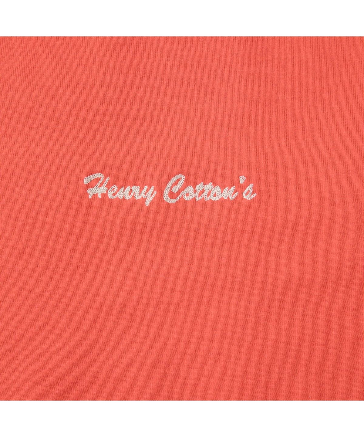 헨리코튼(HENRY COTTONS) [British Sporting Club] Applique Short-Sleeve T-Shirts ABTAM26741REX