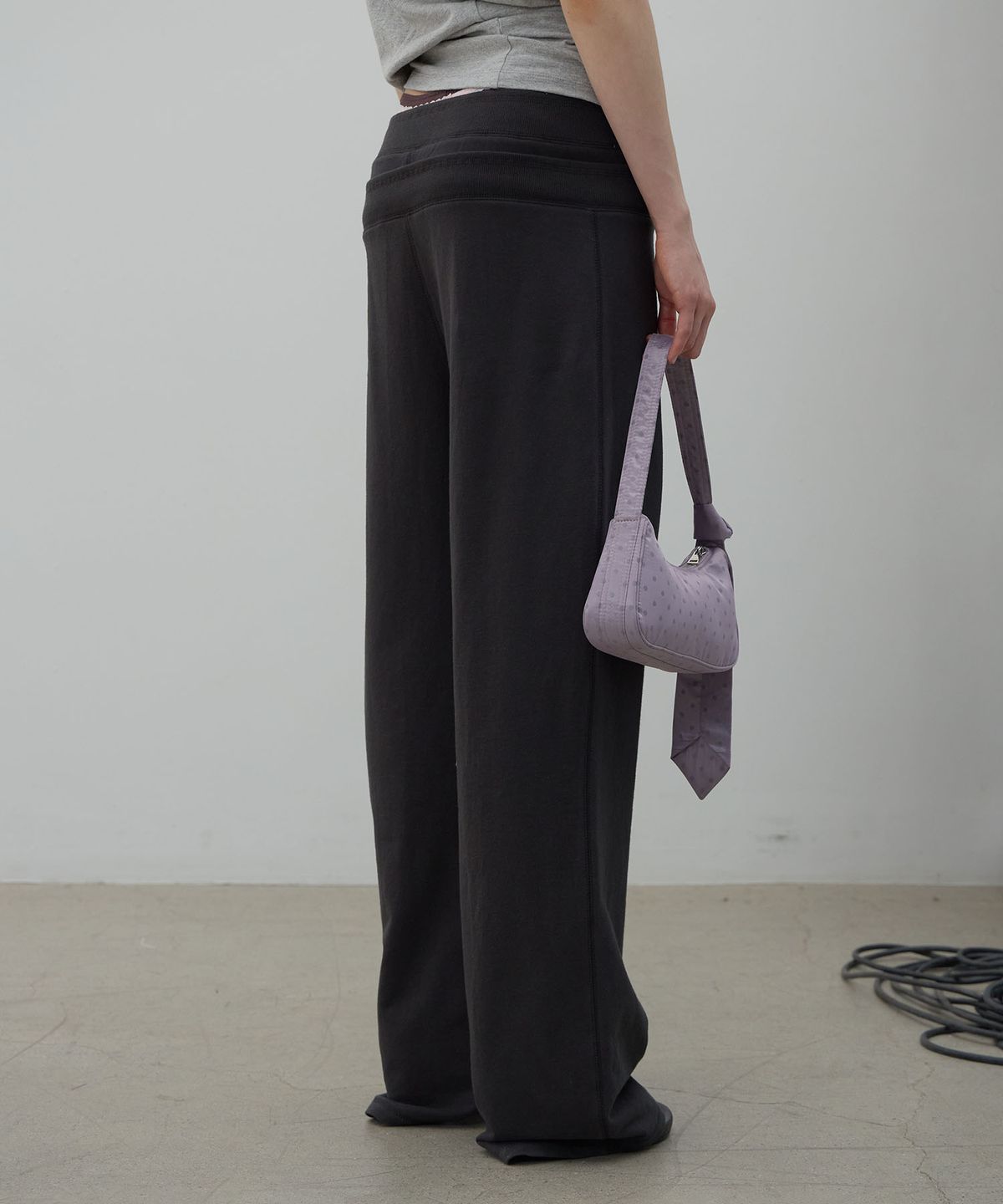 엘씨디씨티엠(LCDC™) DOUBLE WAIST JERSEY PANTS (DARK GREY)
