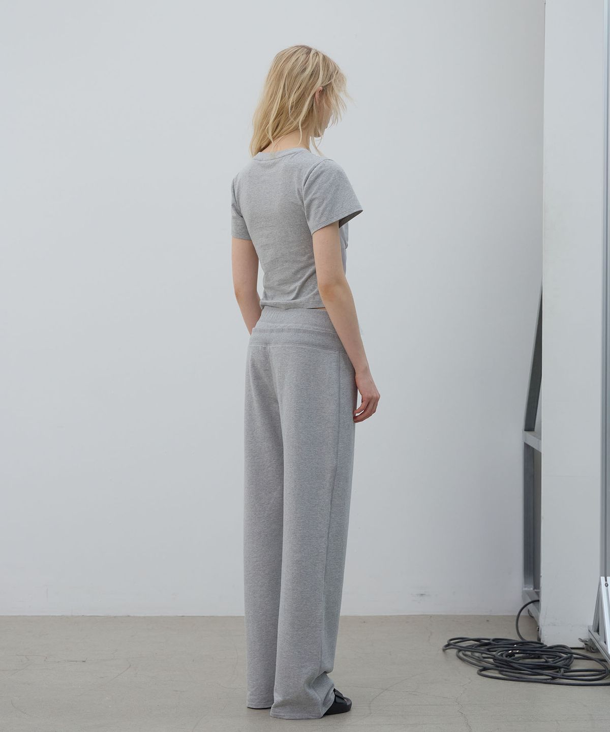 엘씨디씨티엠(LCDC™) DOUBLE WAIST JERSEY PANTS (MELANGE GREY)