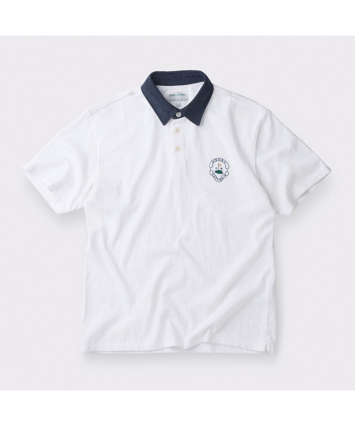 헨리코튼(HENRY COTTONS) [British Sporting Club] Short-Sleeves Polo Shirt ABTAM26701WHX